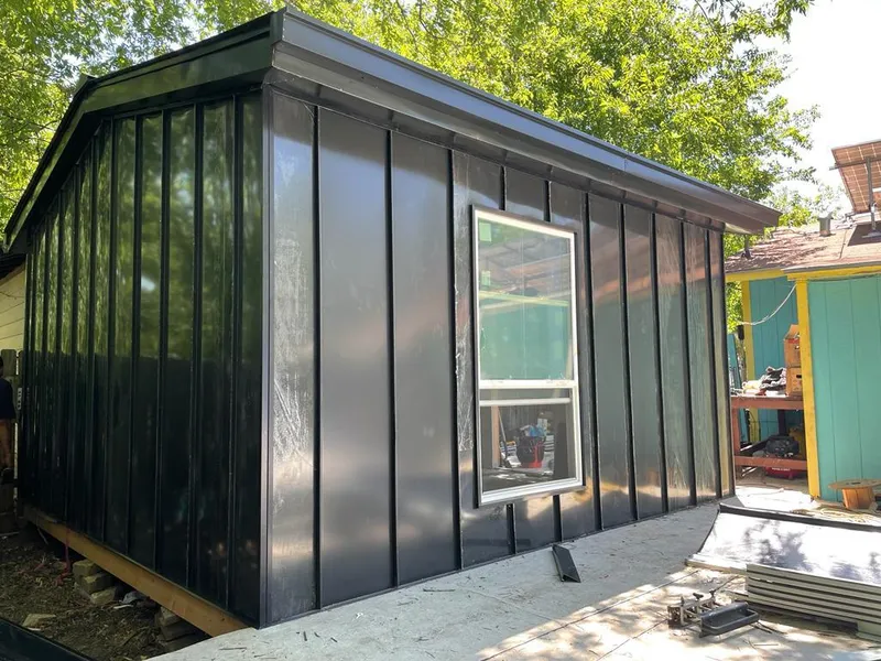 Black standing seam metal wall panels for Metal Roof Installation in Milwaukie